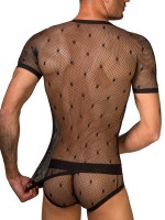 Eros Veneziani Net: T-Shirt, schwarz