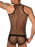 Eros Veneziani Net: Tanktop, schwarz