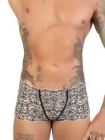 Eros Veneziani Domenico: Spitzen-Boxer, schwarz/creme