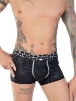 Eros Veneziani Leopardo: Push-Up Boxer, schwarz/grau